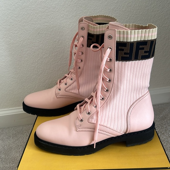 Fendi Zucca Combat Boot | Size 41 - Picture 2 of 6